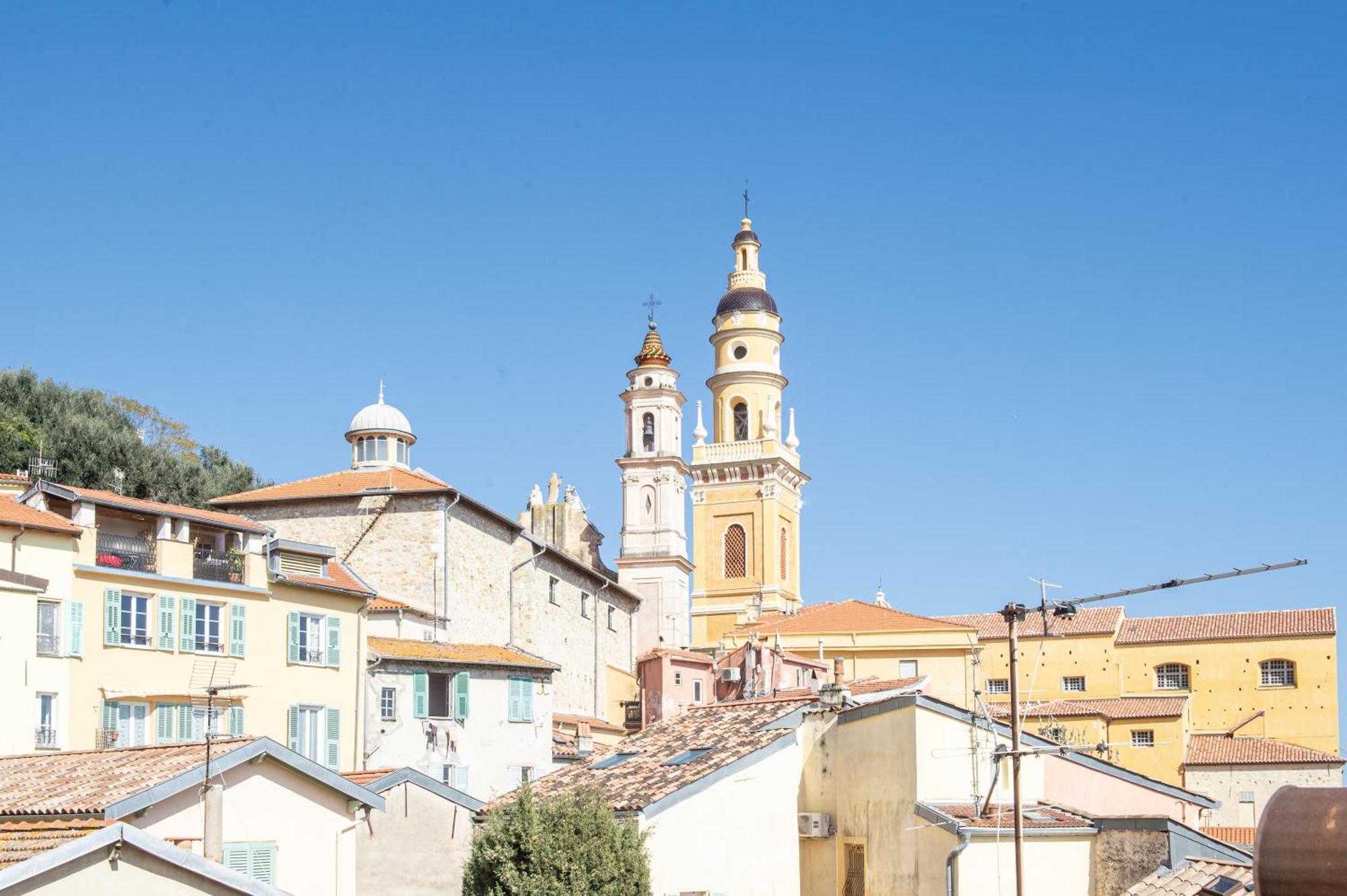 Palm Riviera - Vieille Ville De Menton - Vue Mer Eksteriør billede