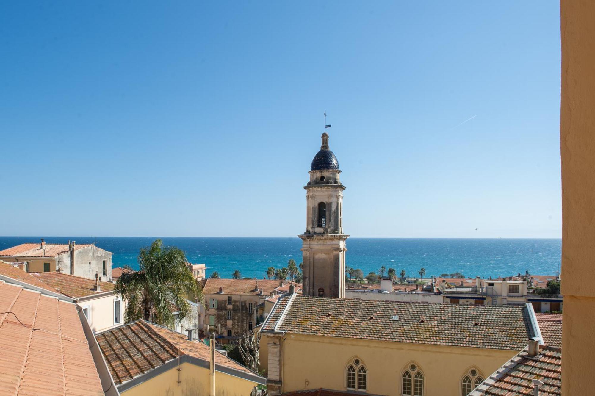 Palm Riviera - Vieille Ville De Menton - Vue Mer Eksteriør billede