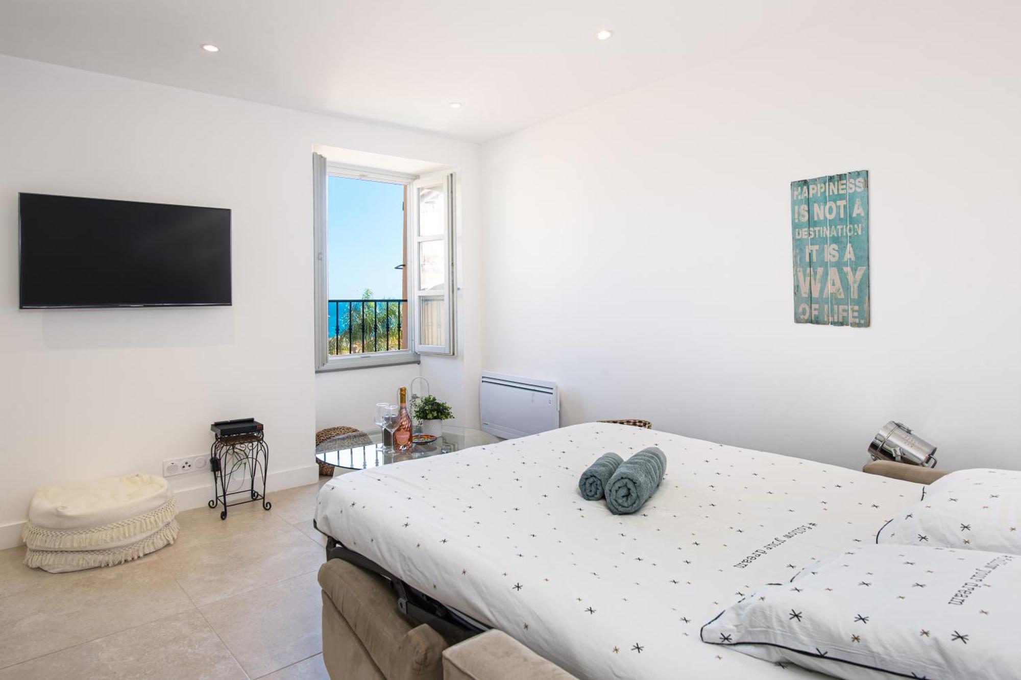 Palm Riviera - Vieille Ville De Menton - Vue Mer Eksteriør billede